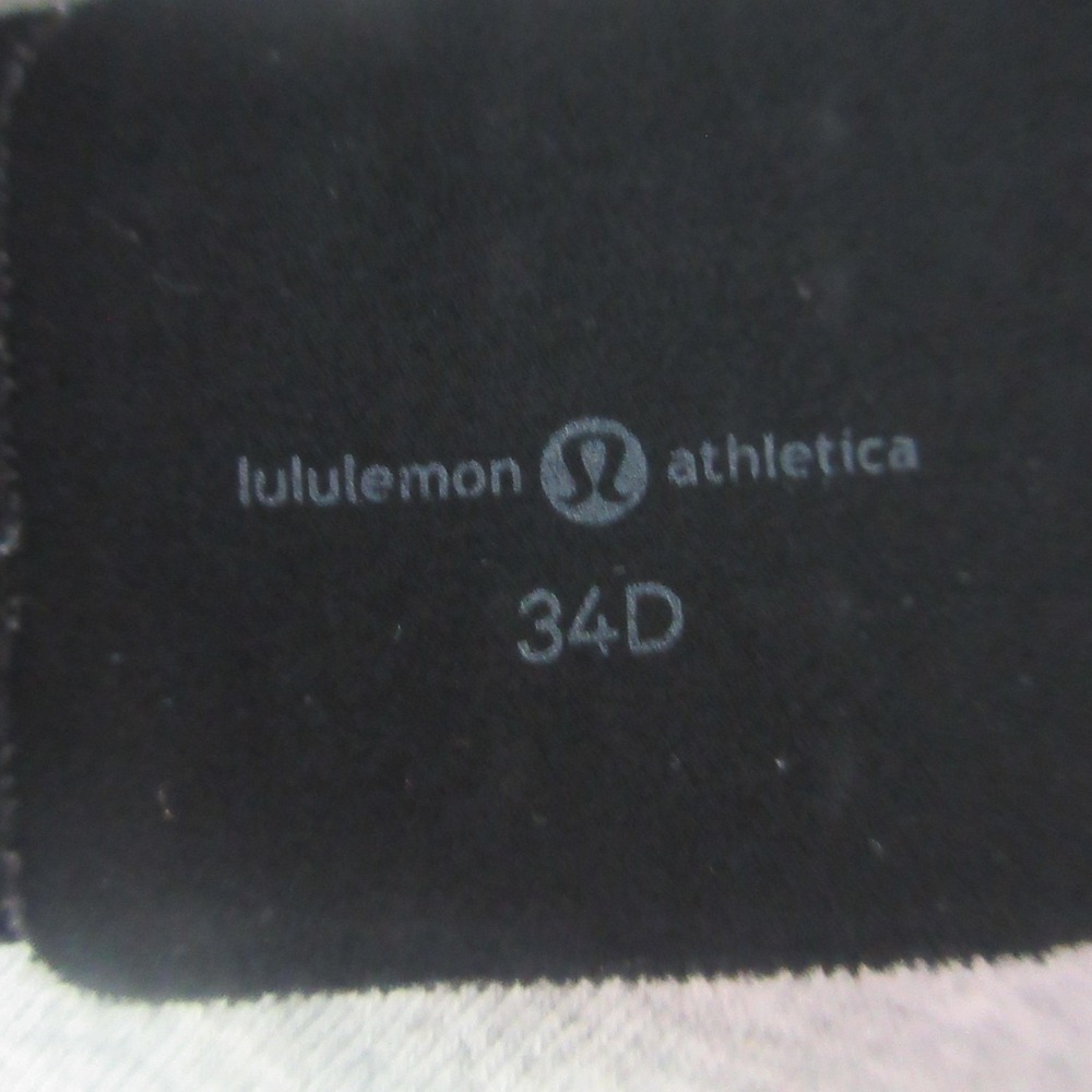 Lululemon Sports Bra Womens 34D Black Support Crossback Hook Eye Yoga Stretch - Picture 4 of 6
